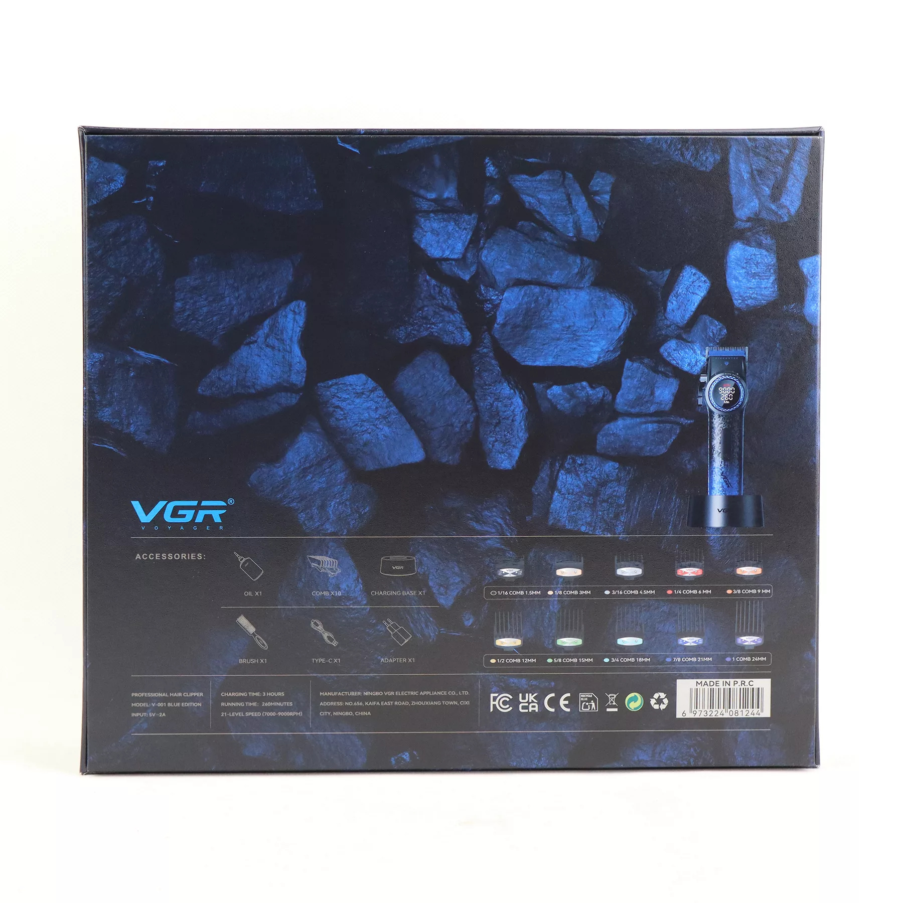 ماشین اصلاح موی سر و صورت شارژی وی جی ار مدل  V-001