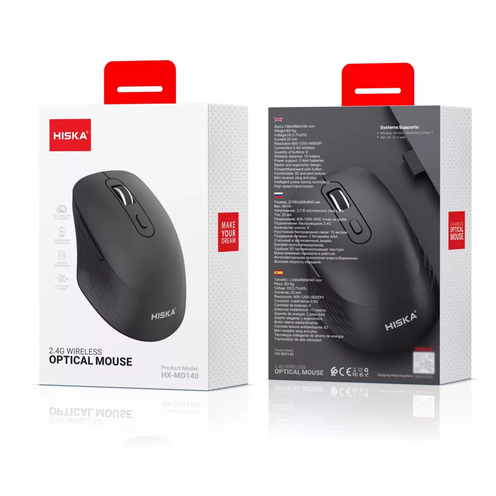 ماوس هیسکا مدل HX-MO140