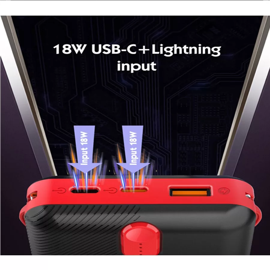 پاوربانک الدینیو مدل PQ24، ظرفیت 20000 میلیآمپر ساعت