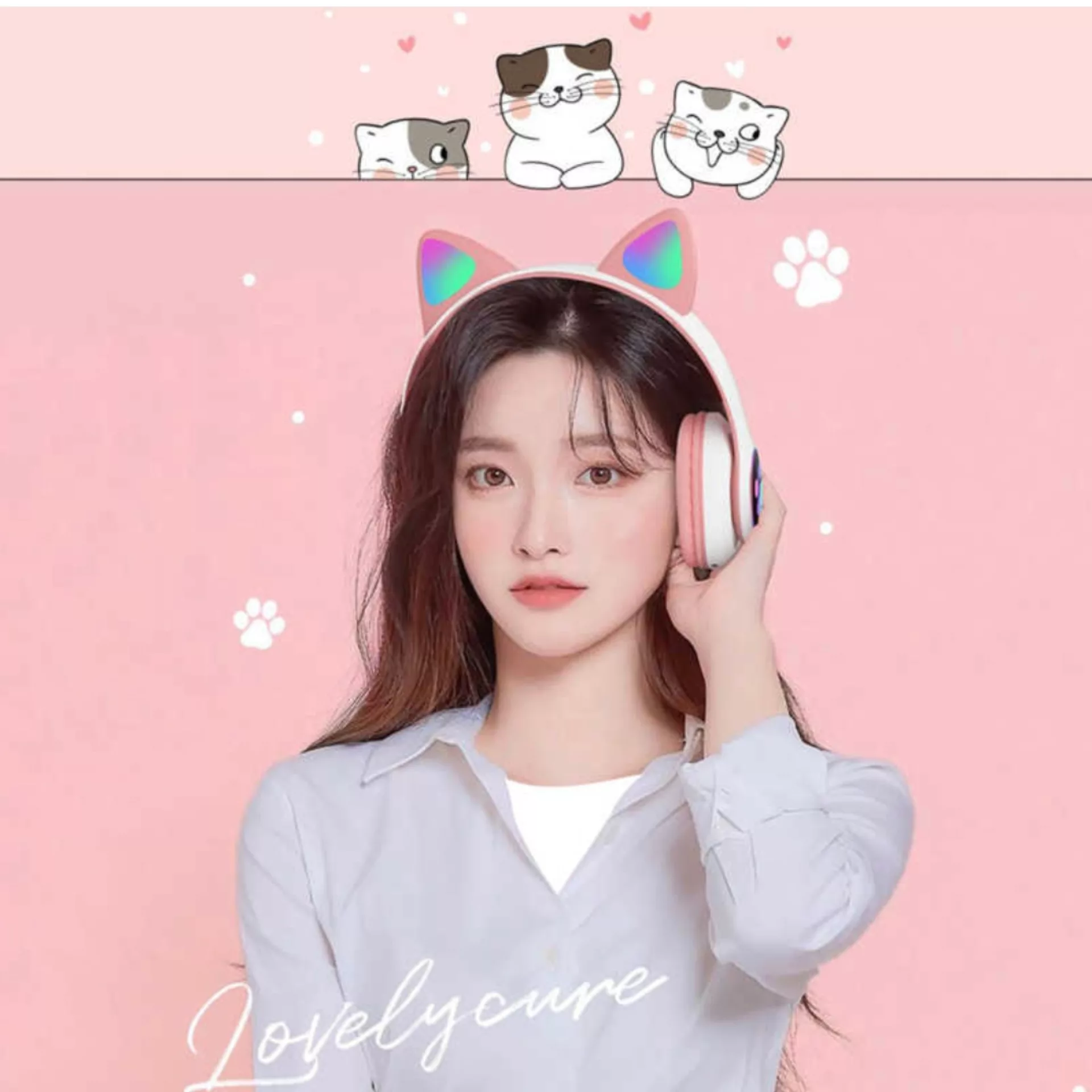 هدفون بی سیم مدل کت دیزاین STN-28 N2023