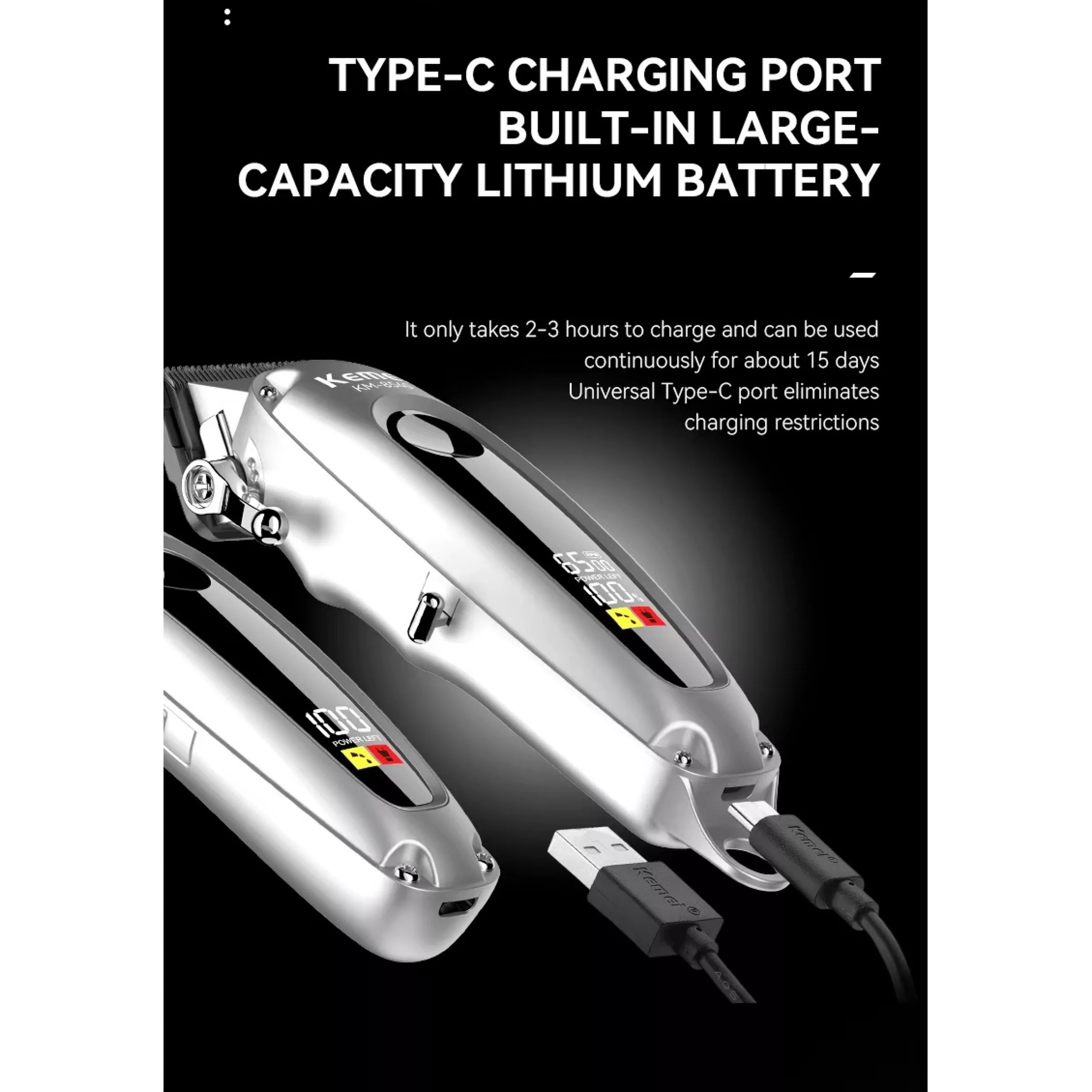 ماشین اصلاح موی سر و صورت کیمی مدل km-8540 مجموعه 2 عددی