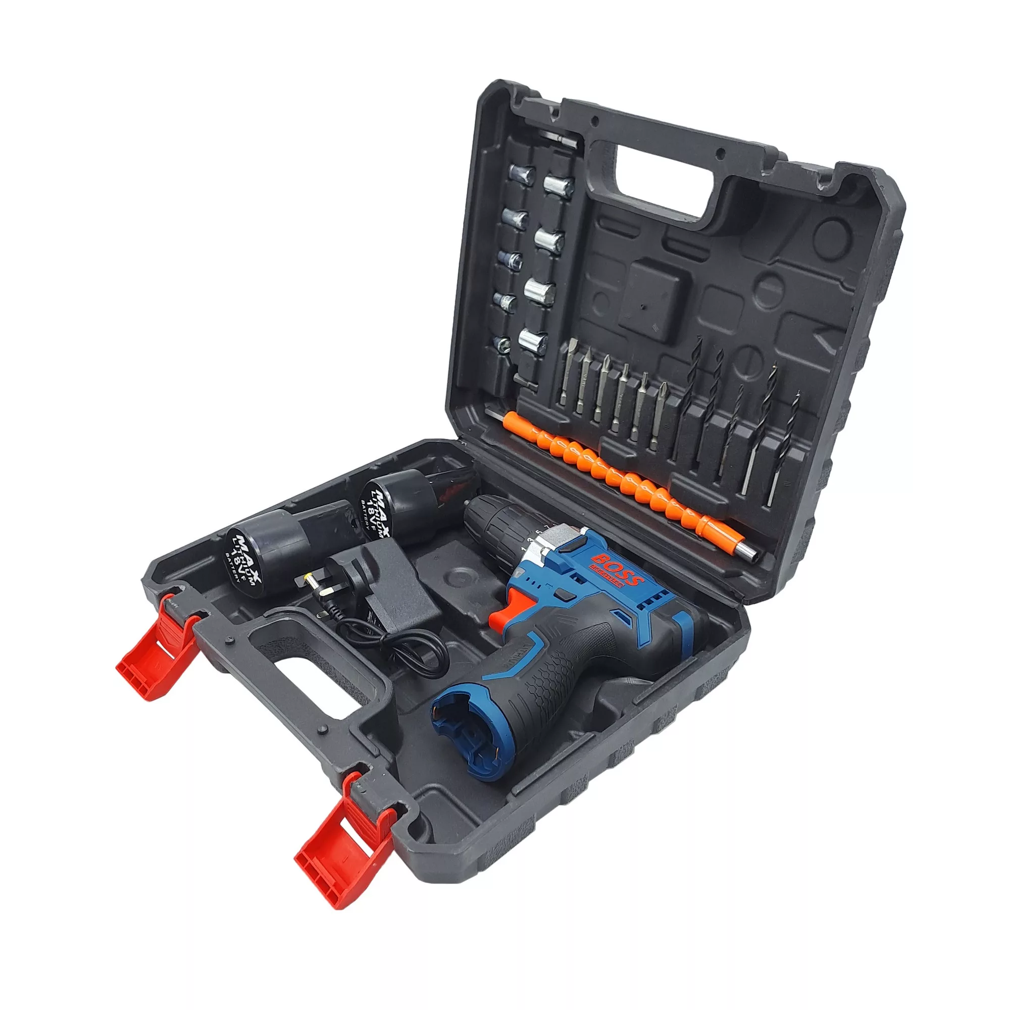 مجموعه 28 عددی دریل پیچ گوشتی شارژی صنعتی باس مدل 18VF کد 02 مجموعه 28 عددی دریل پیچ گوشتی شارژی صنعتی باس مدل 18VF کد 02