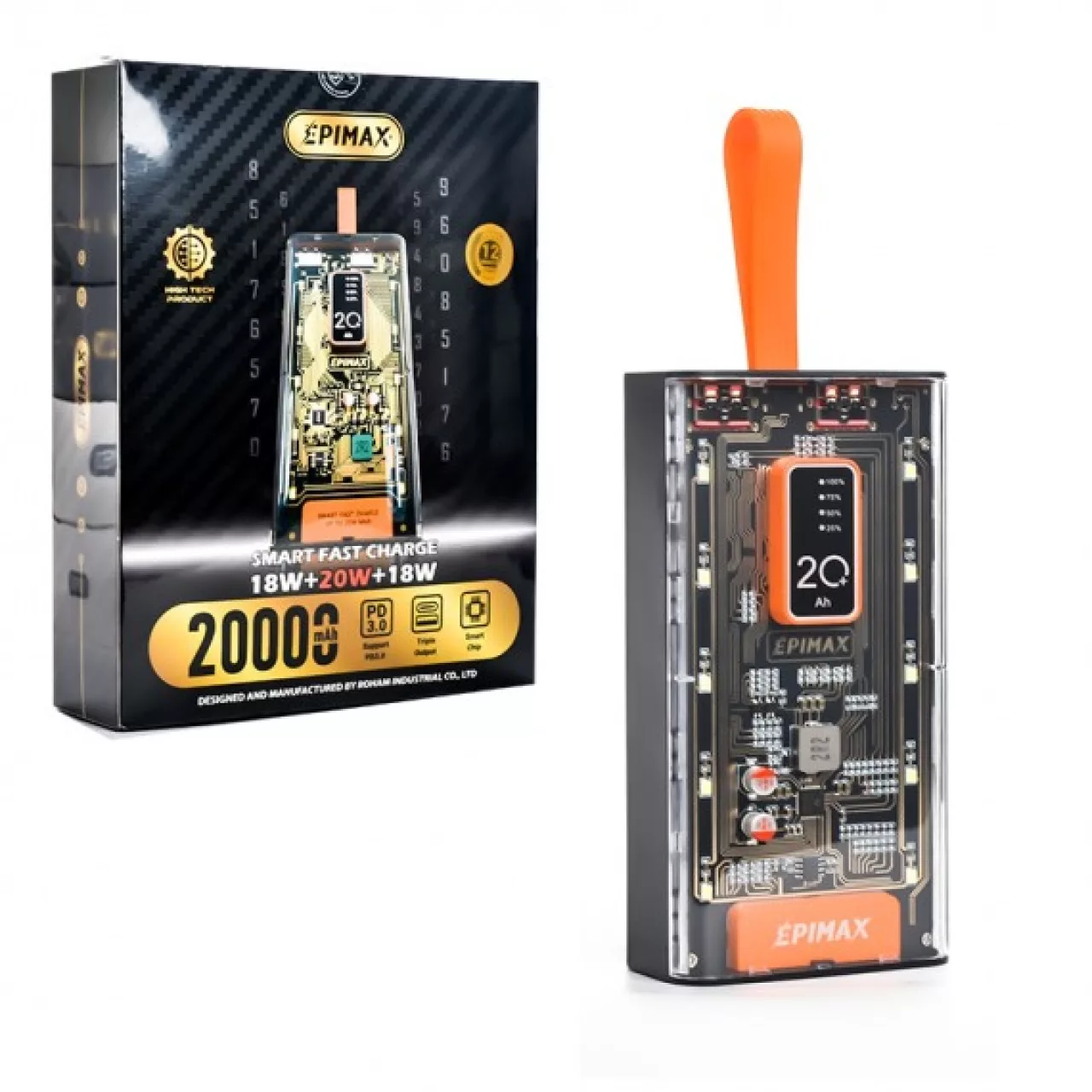 پاور بانک اپیمکس مدل EP-220 ظرفیت 20000 میلی آمپر ساعت