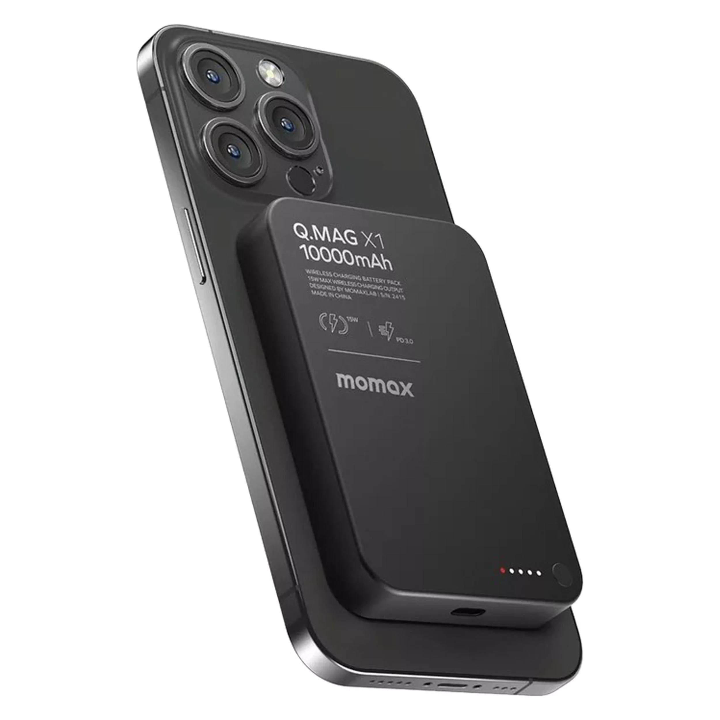 پاوربانک مومکس مدل QMAG X1 ظرفیت 10000 میلی آمپر ساعت