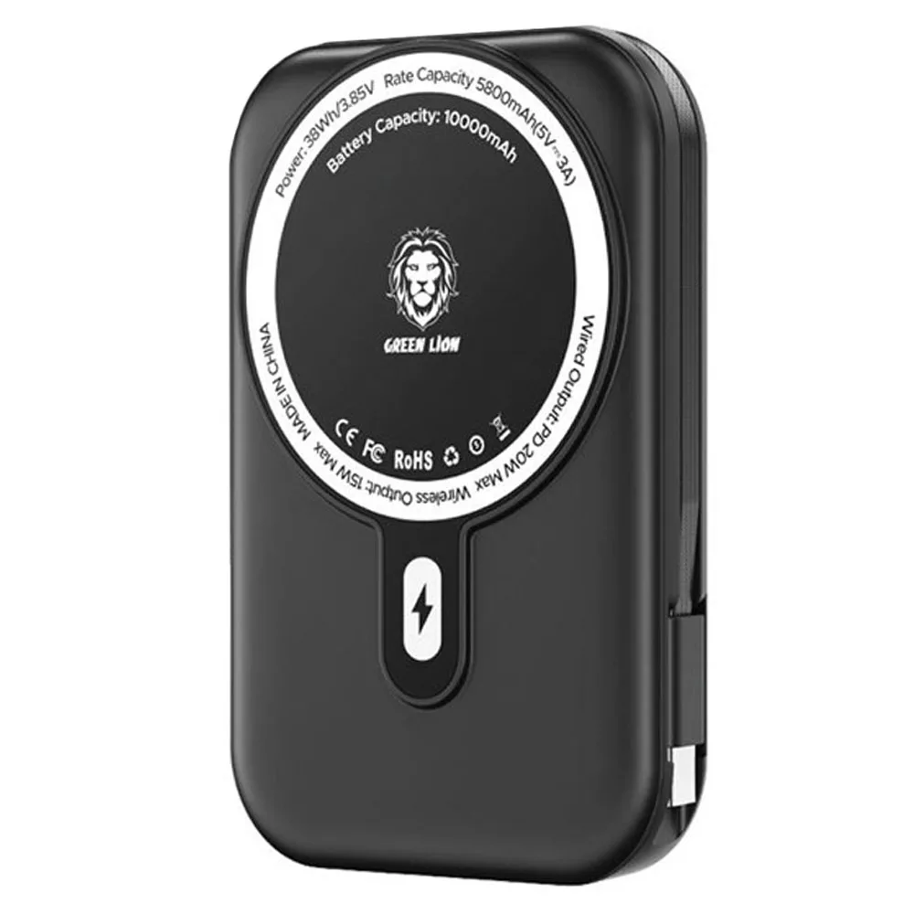 پاوربانک گرین لاین مدل Monaco Grip ظرفیت 10000 میلی آمپر ساعت