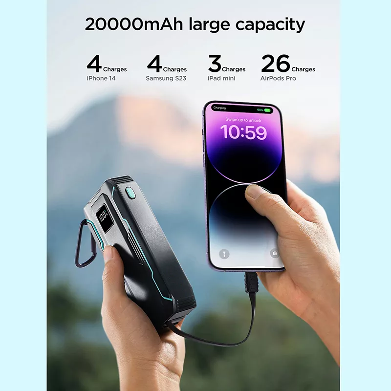 پاوربانک جوی روم مدل JR-L018 ظرفیت 20000 میلی آمپر ساعت