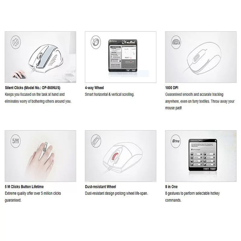 ماوس ای فورتک مدل OP-560