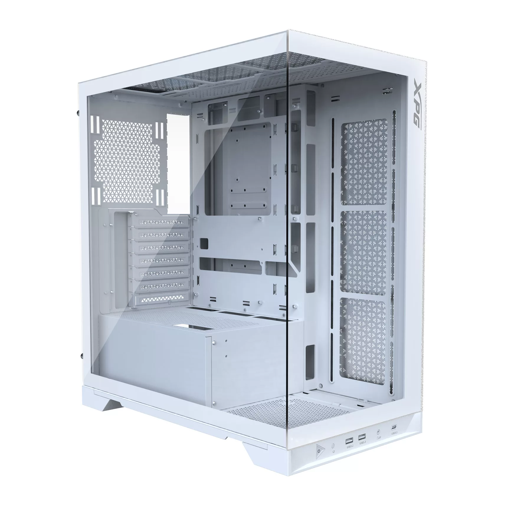 کیس کامپیوتر ای دیتا ایکس پی جی مدل INVADER X WHITE