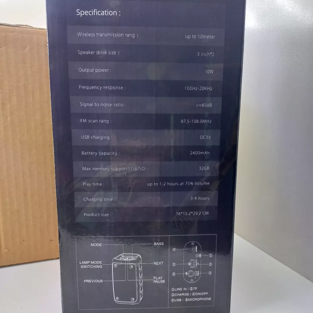 اسپیکر بلوتوثی مدل 1265