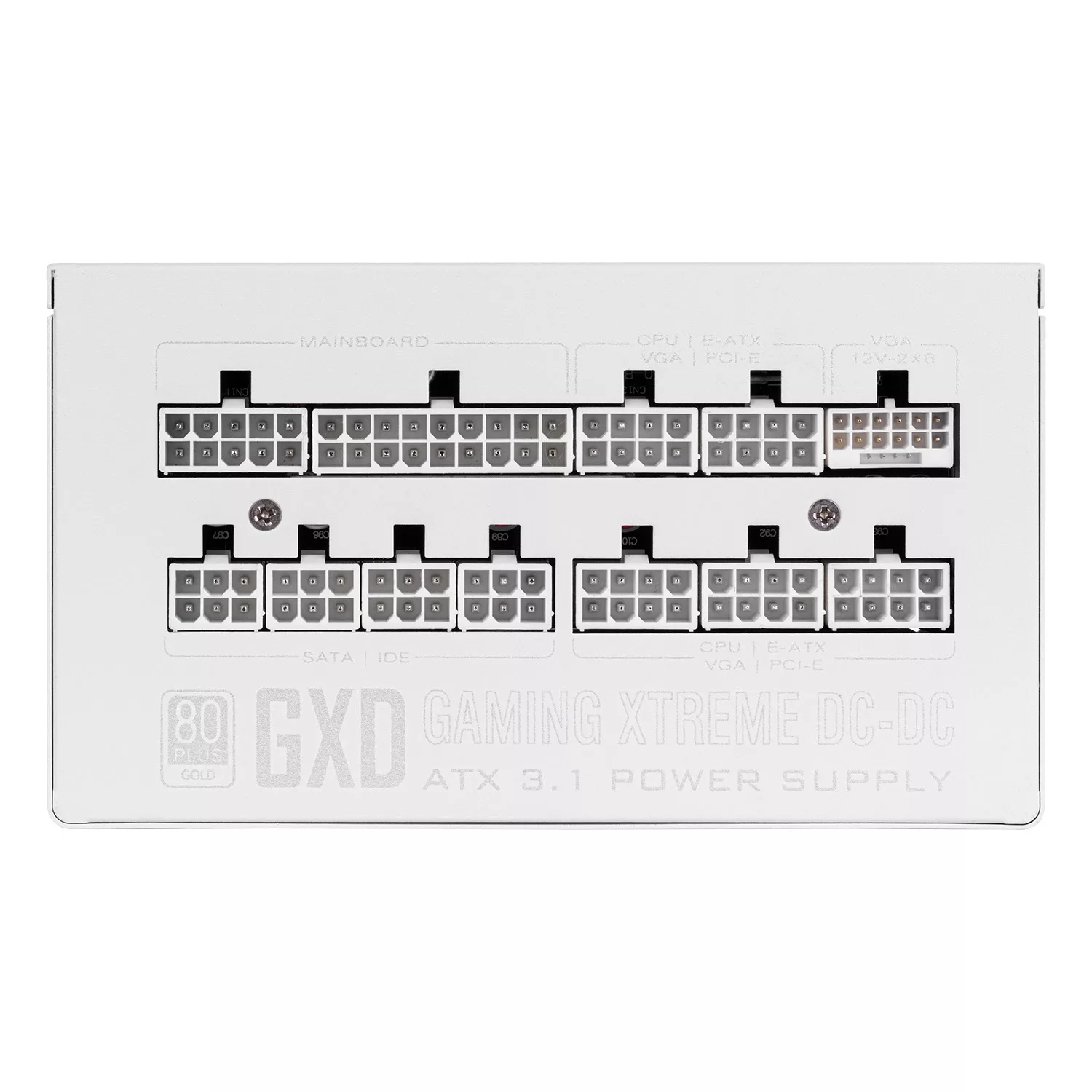 منبع تغذیه کامپیوتر 850W وات گرین مدل GP850B-GXD White (ATX 3.1)