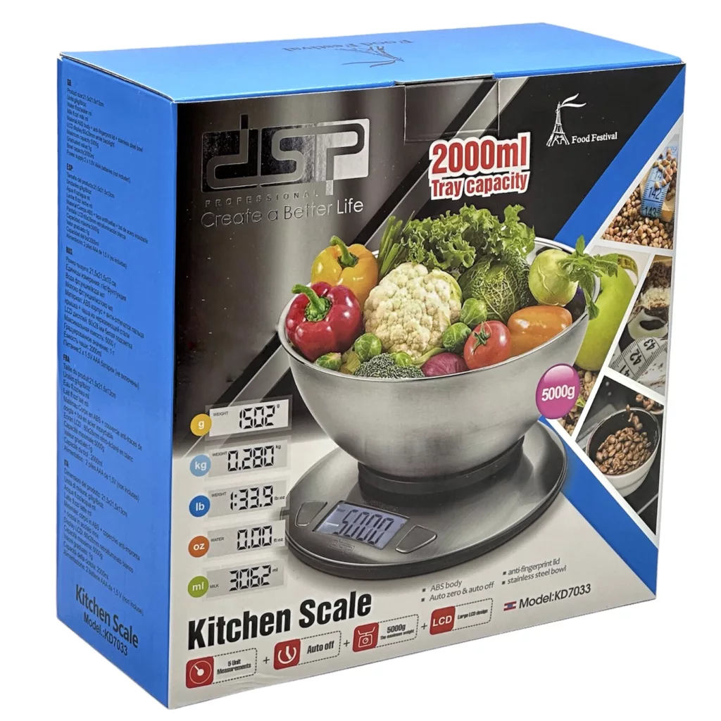 ترازوی آشپزخانه دی اس پی مدل KD7033