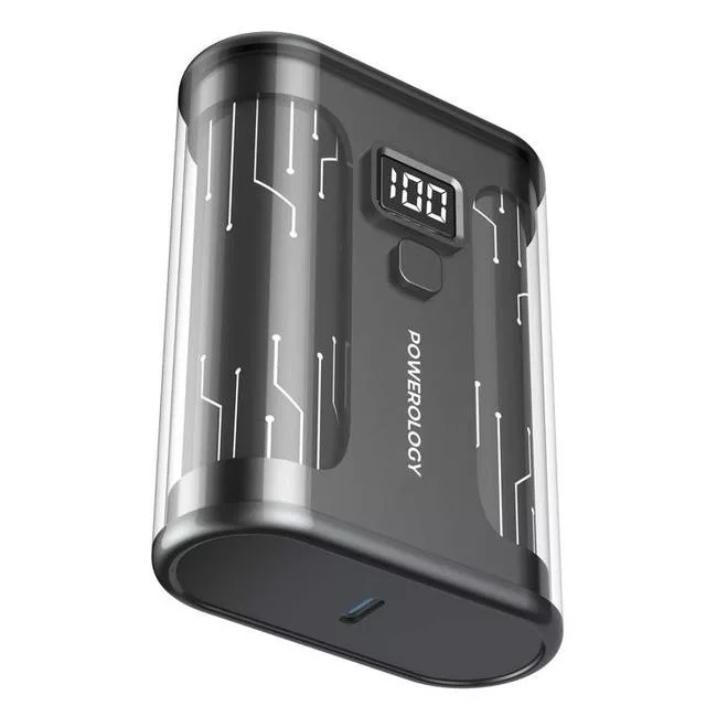 پاوربانک پاورلوژی مدل PPBCHA24 ظرفیت 10000 میلی آمپر ساعت