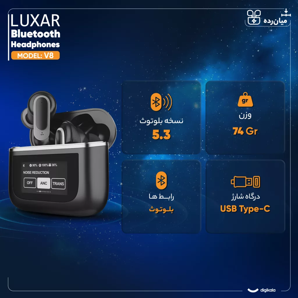 هدفون بلوتوثی لوکسار مدل V8