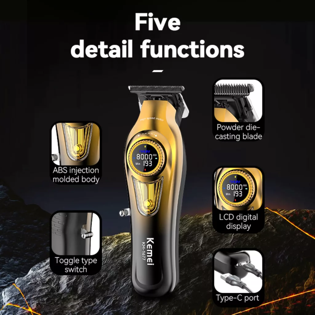 ماشین اصلاح موی سر و صورت کیمی مدل km-1677