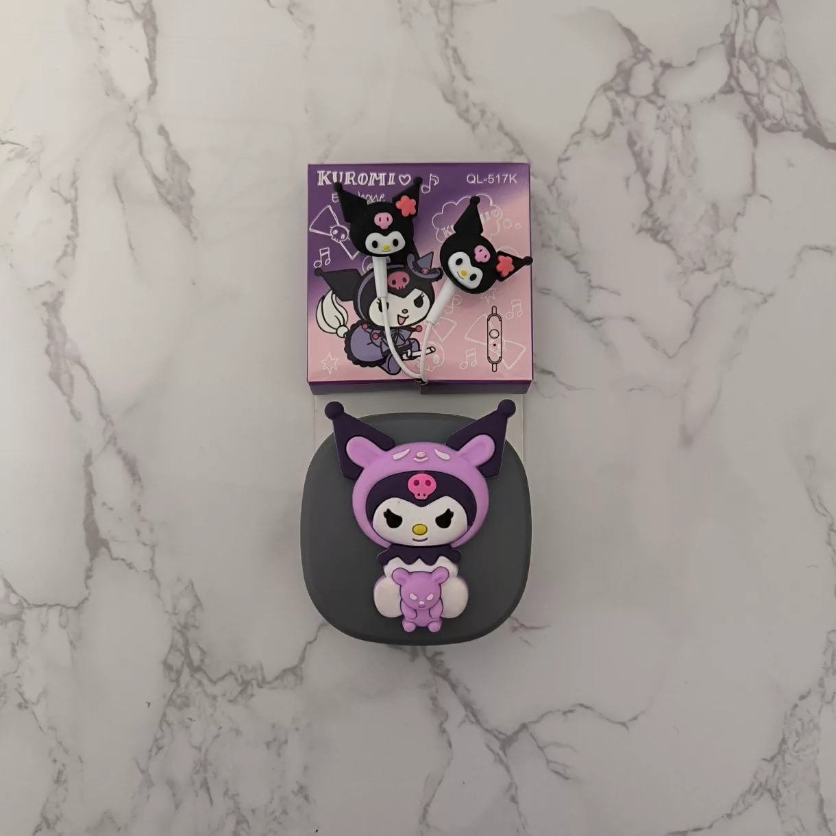 هندزفری مدل فانتزی  طرح ملودی و کرومی به همراه کیف هندزفری