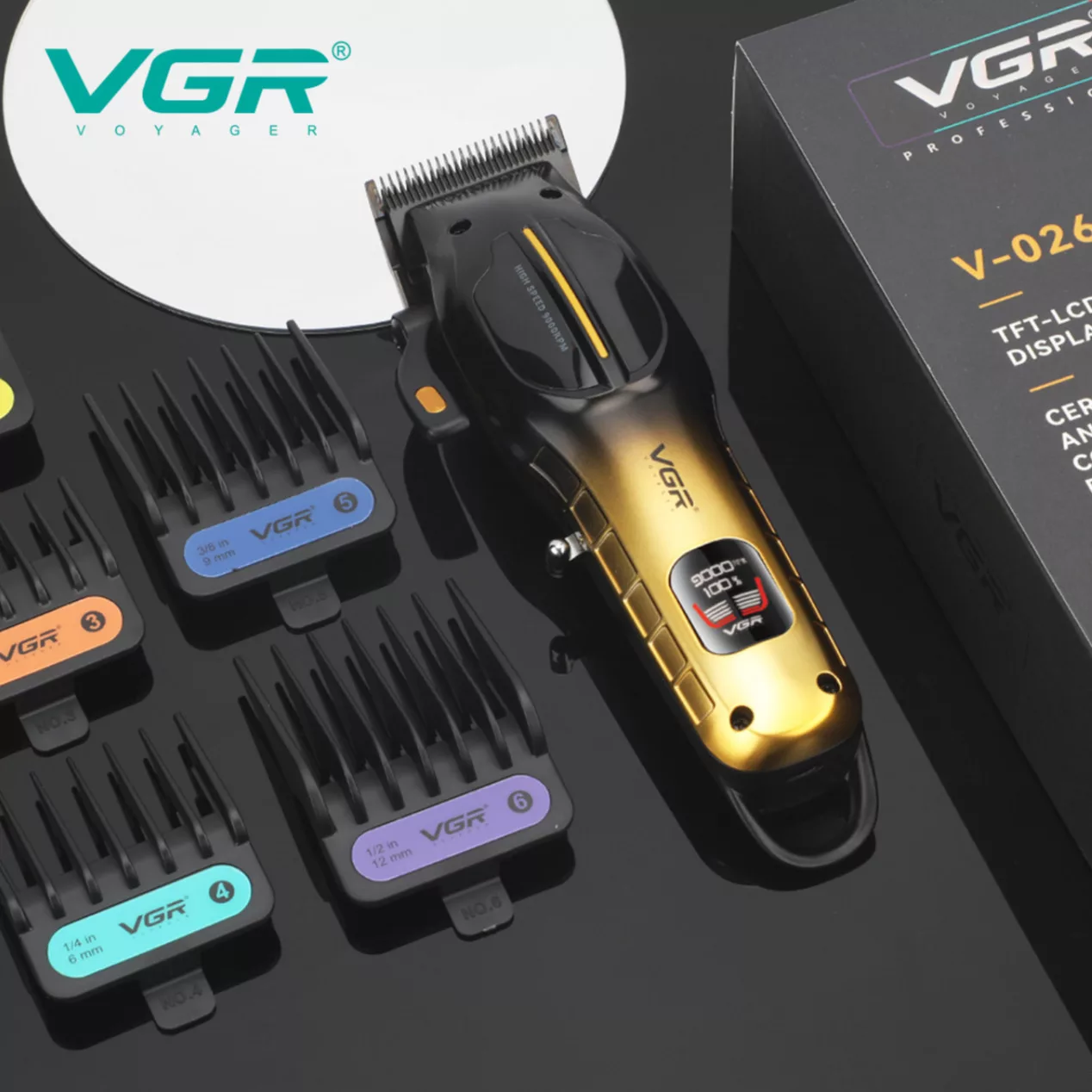 ماشین اصلاح موی سر و صورت شارژی وی جی ار مدل V-026