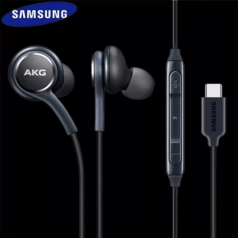 هندزفری  مدل AKG-EO-IC100 دو گوشی، با رابط USB Type-C، مناسب برای مکالمه