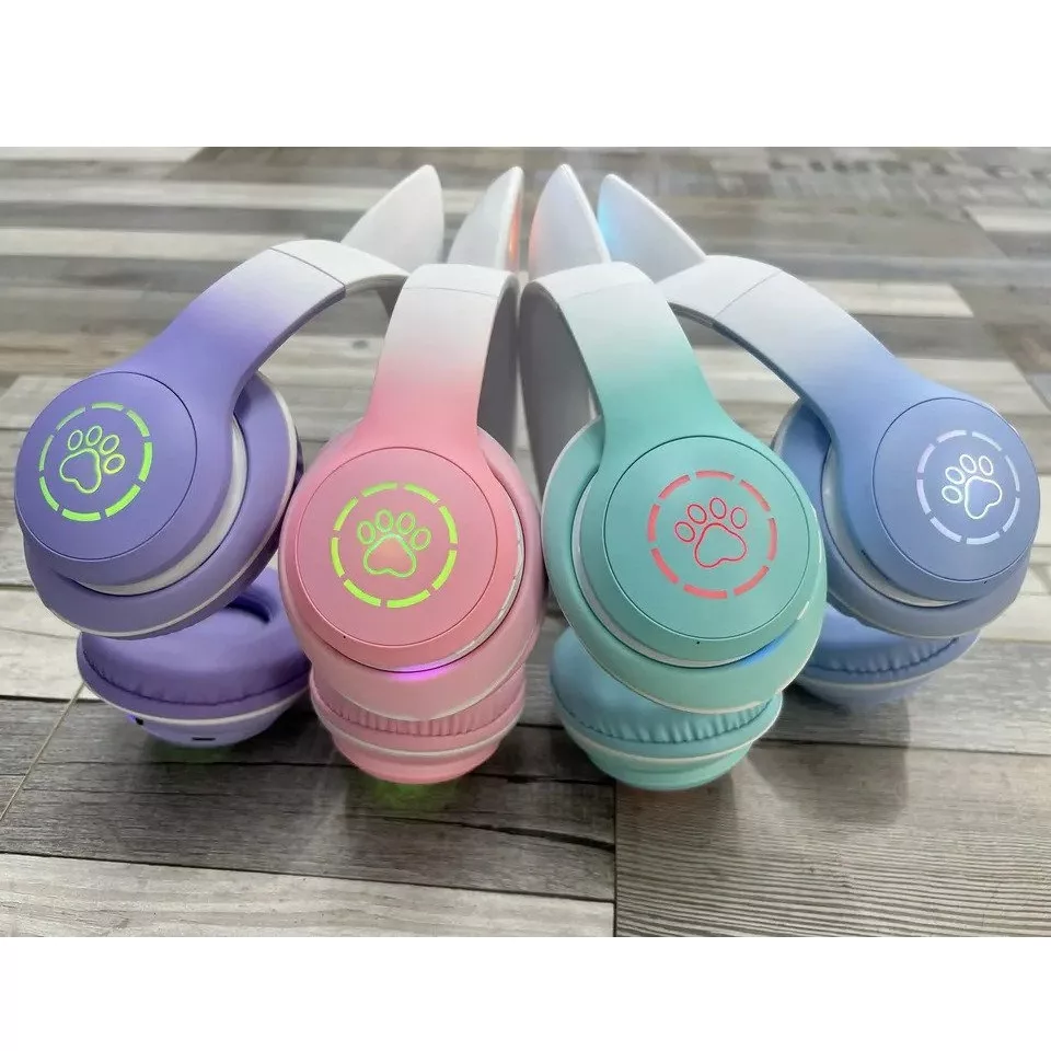 هدفون بی سیم طرح گربه ای مدل PM-12