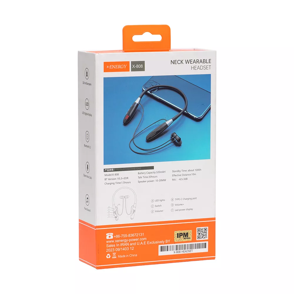 هدفون بلوتوثی ایکس انرژی مدل X-808