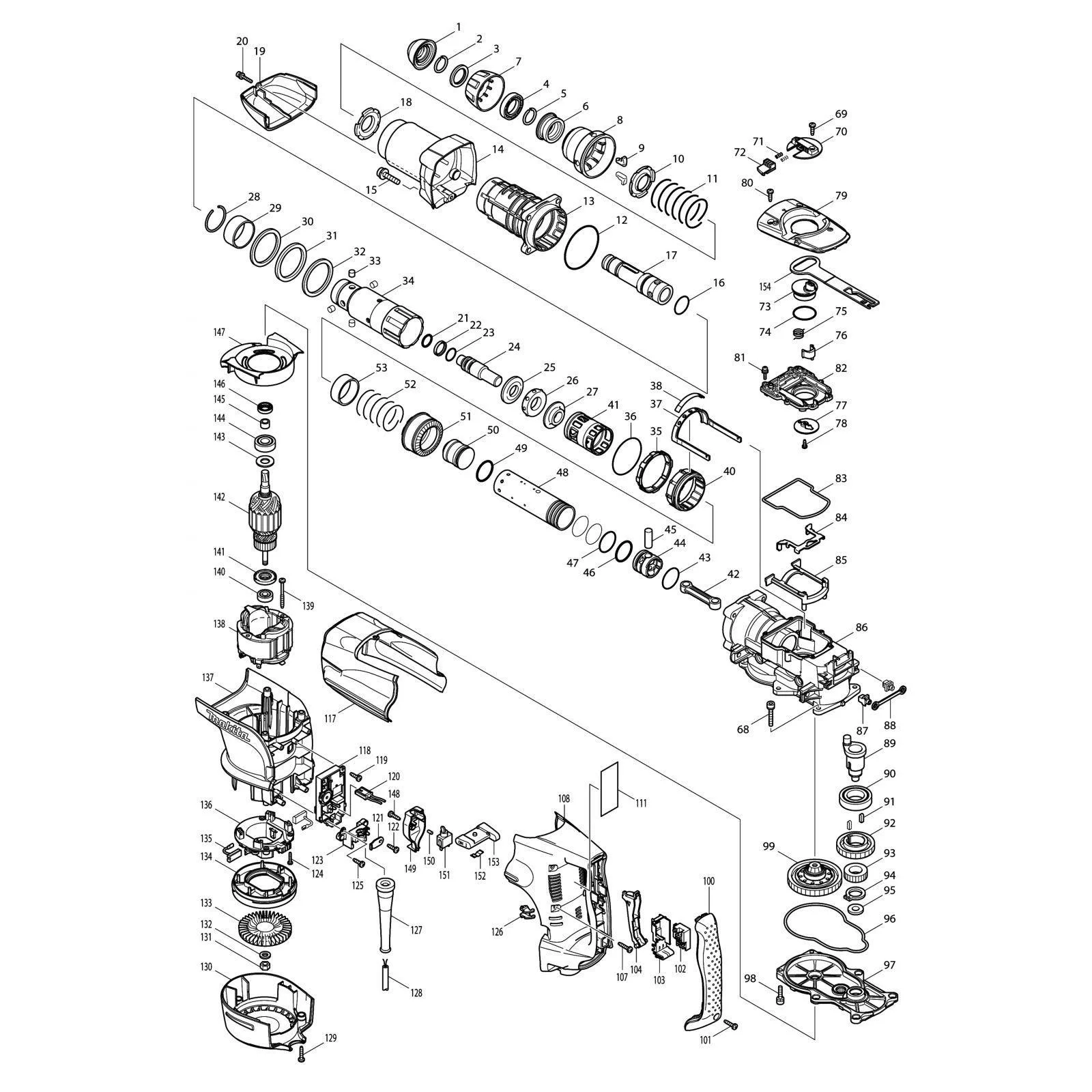 دریل بتن کن ماکیتا مدل بتن کن ماکیتا HR5201C