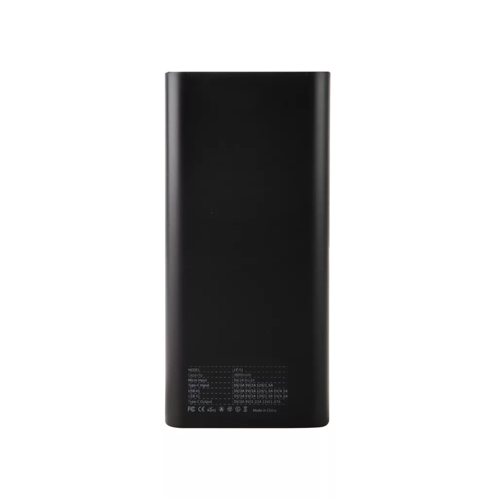 پاوربانک لیتو مدل LP-51 ظرفیت 20000 میلی‌آمپرساعت