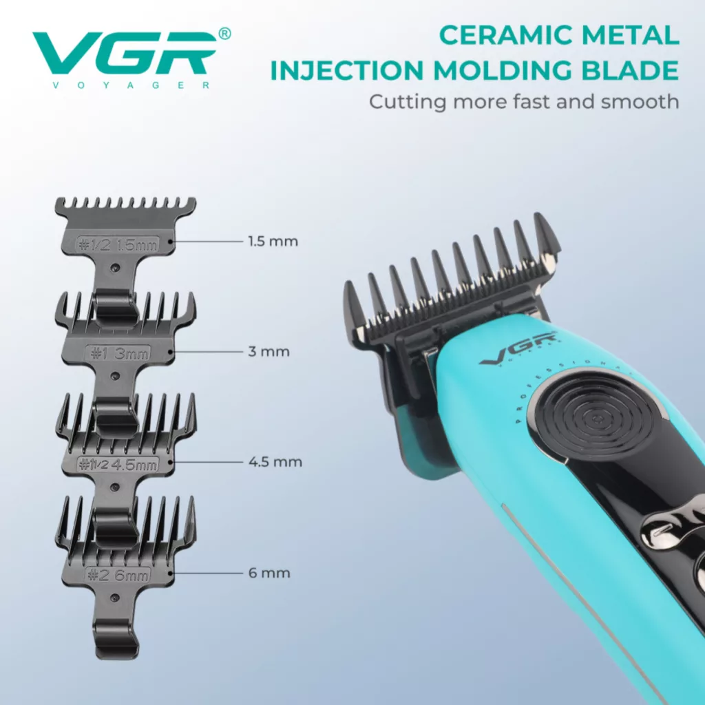 ماشین اصلاح موی سر و صورت شارژی وی جی ار مدل V-299
