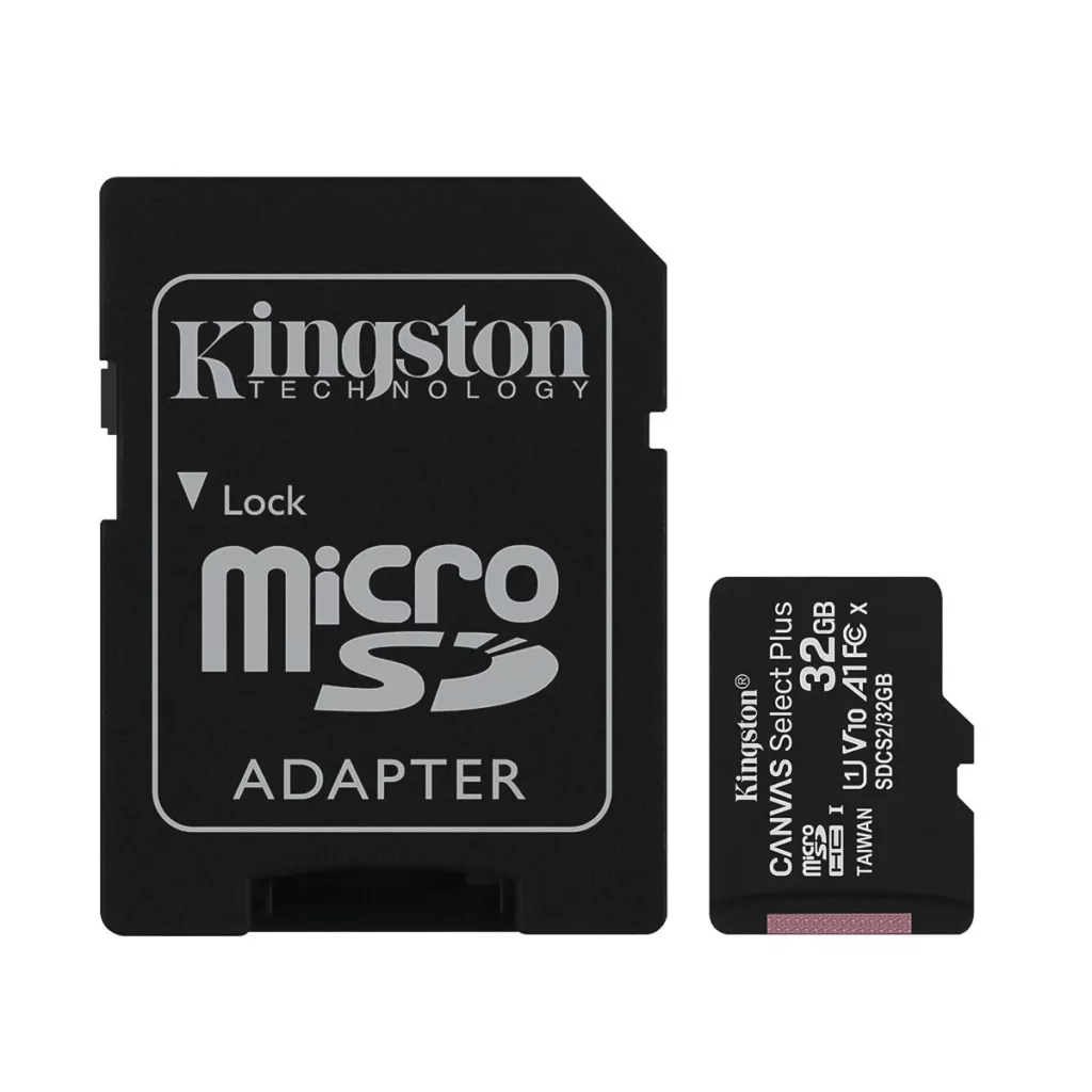 کارت حافظه microSDXC کینگستون مدل CANVAS کلاس 10 استاندارد UHS-I U1 سرعت 100MBps ظرفیت 32 گیگابایت به همراه آداپتور SD