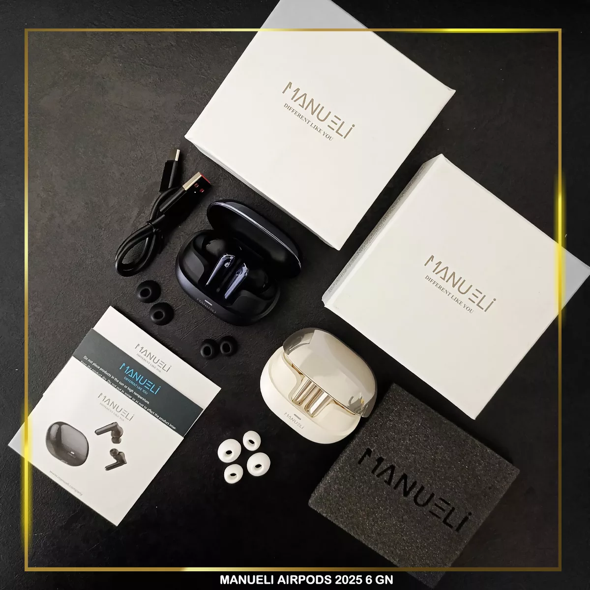 هدفون بلوتوثی مانوئلی مدل AIRPOD2025 6 GN