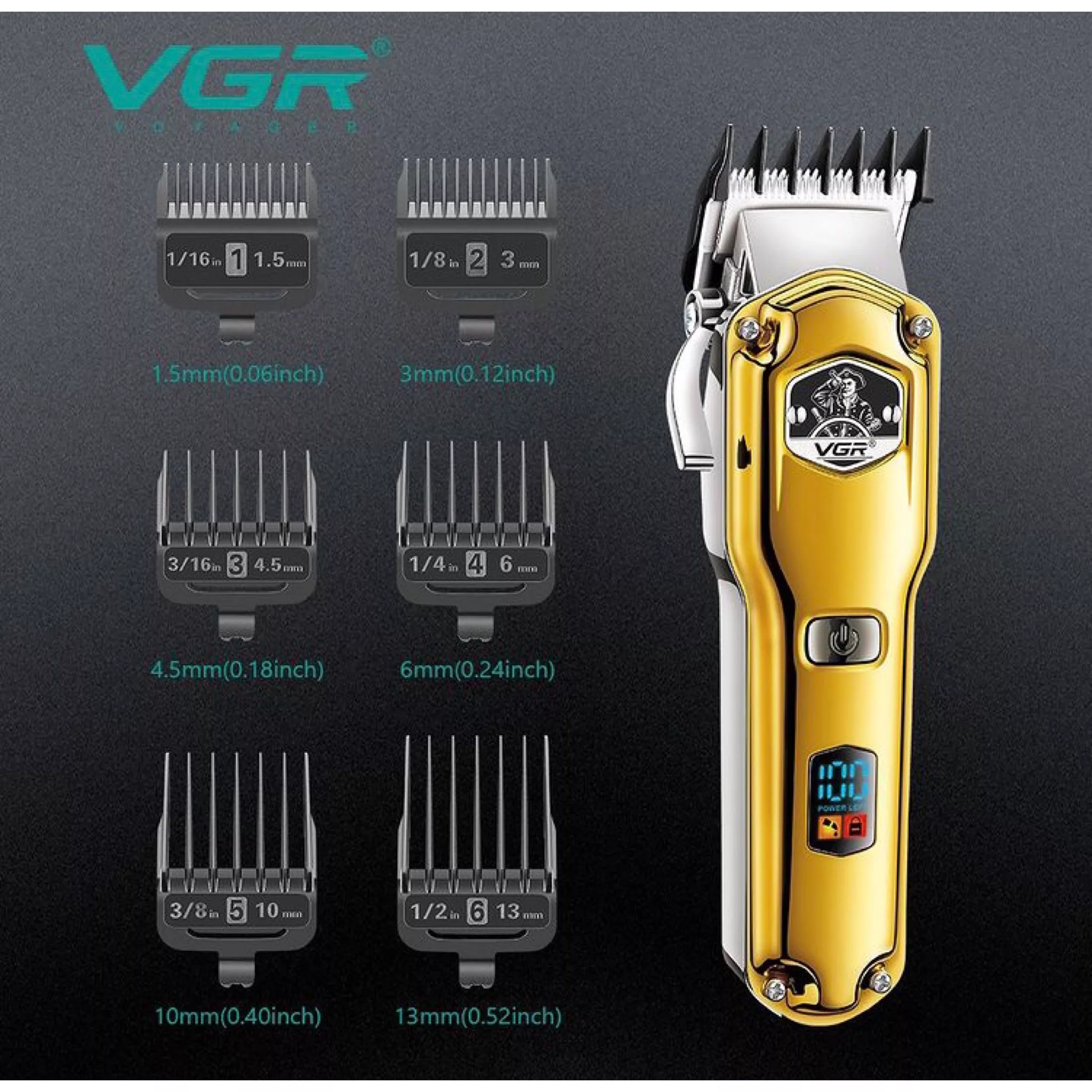 ماشین اصلاح موی سر و صورت وی جی ار مدل V-693