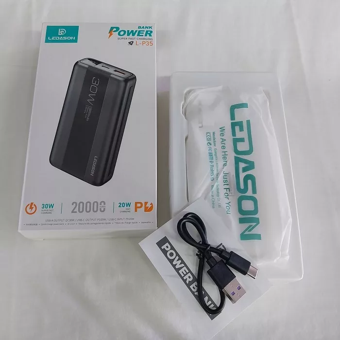 پاوربانک مدل L-P35 ظرفیت 20000 میلی آمپر ساعت