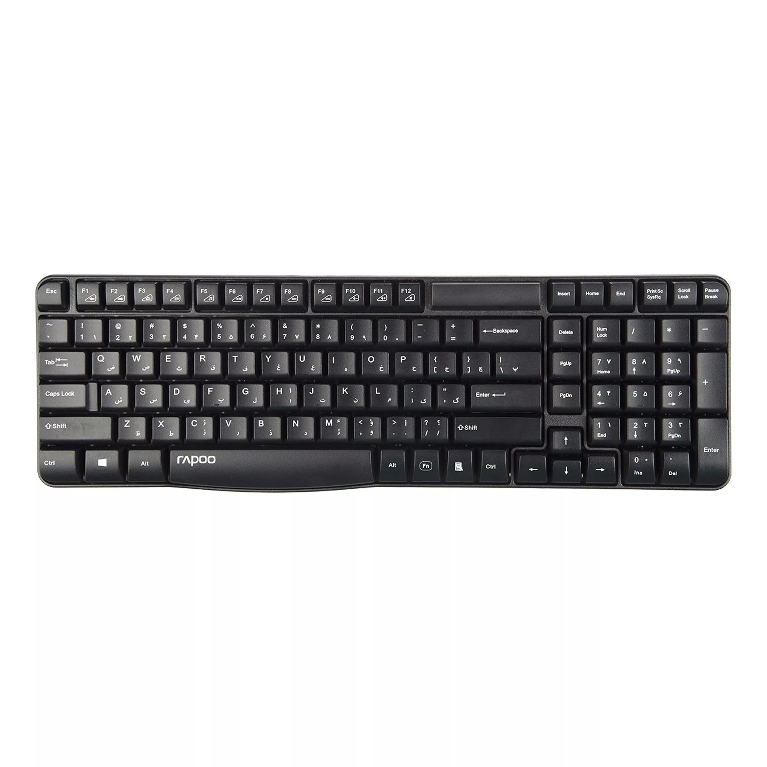 کیبورد بی‌سیم رپو مدل E1050 به همراه حروف فارسی