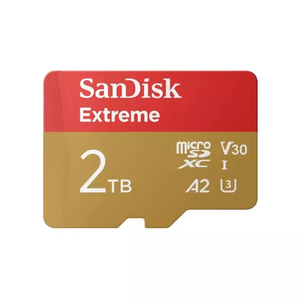 کارت حافظه microSDXC سن دیسک مدل Extreme V30 کلاس 10 استاندارد UHS-I U3 سرعت 240mbps ظرفیت 2 ترابایت
