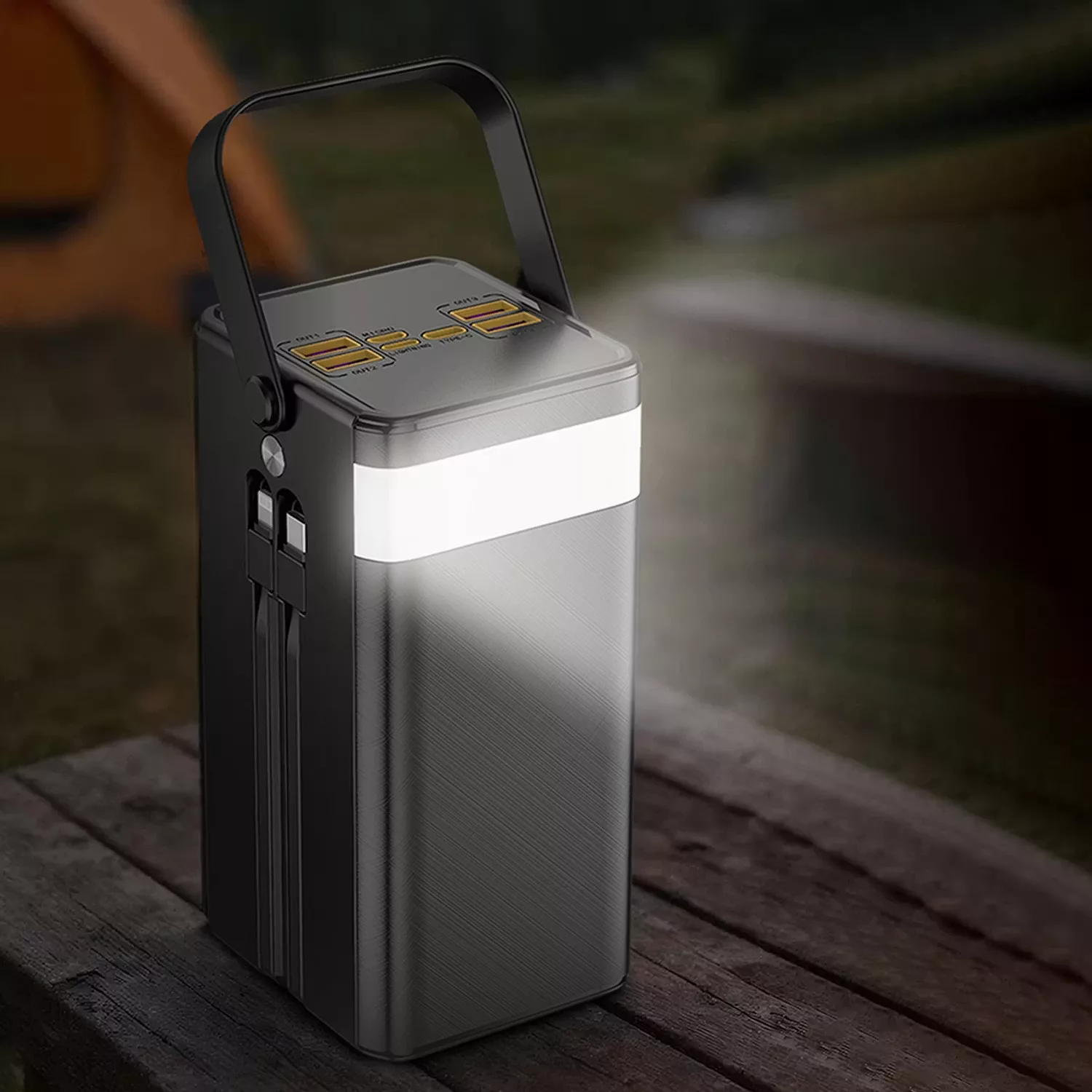 پاوربانک گرین لاین مدل GL-PX50 ظرفیت 60000 میلی‌آمپر ساعت به همراه پنل خورشیدی