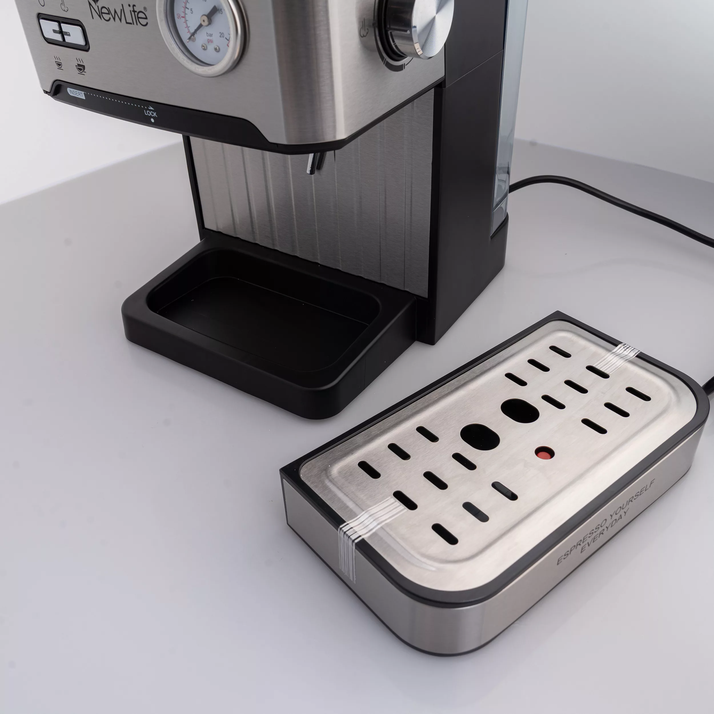 اسپرسو ساز 1800 میلی‌لیتر نیو لایف مدل EMP-13S-410