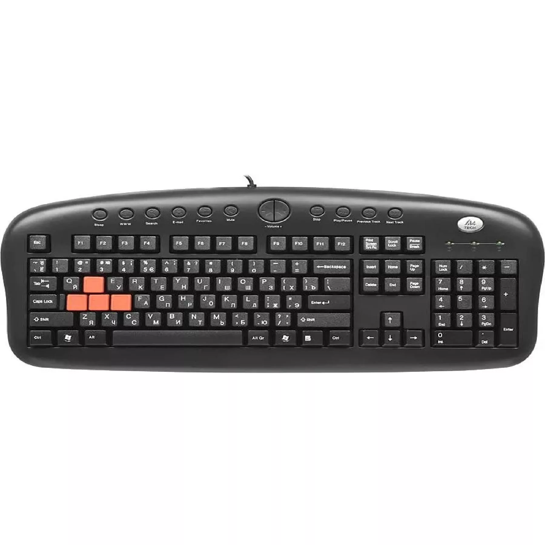 کیبورد و ماوس مخصوص بازی ای فورتک مدل KX2810