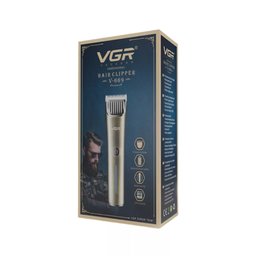 ماشین اصلاح موی سر و صورت شارژی وی جی ار مدل V-669