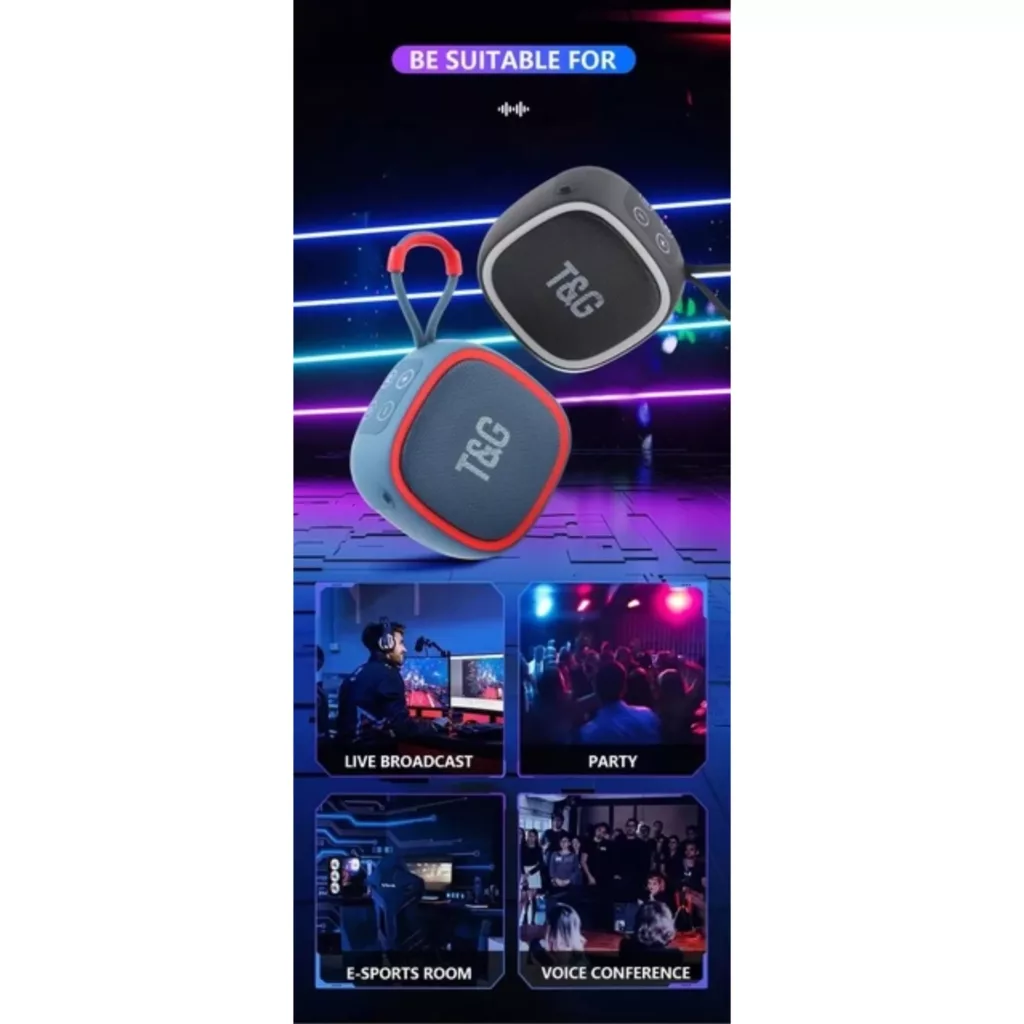 اسپیکر بلوتوثی قابل حمل  تی اند جی مدل TG659