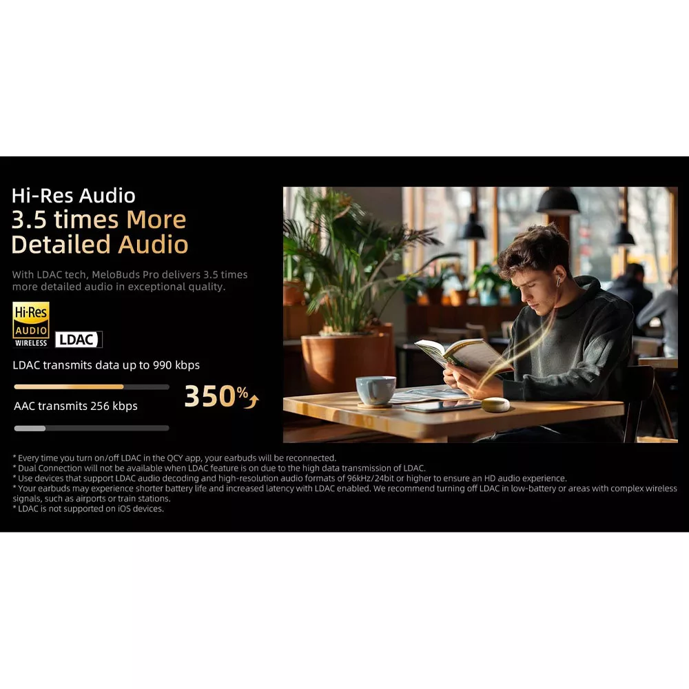 هدفون بلوتوثی کیو سی وای مدل Melobuds Pro HT08