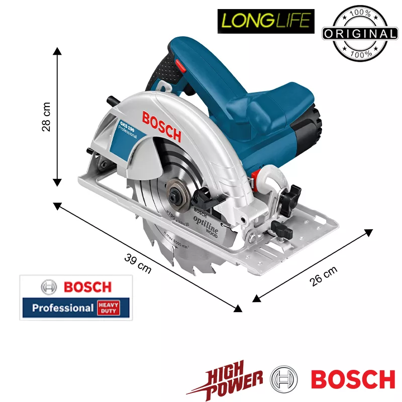 اره دیسکی بوش مدل فوق حرفه ای کد GKS 190 - 1400 w Professional