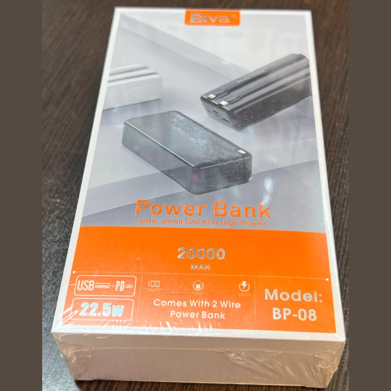 پاور بانک بیوا مدل Biva BP-05 ظرفیت 20000 میلی آمپر ساعت