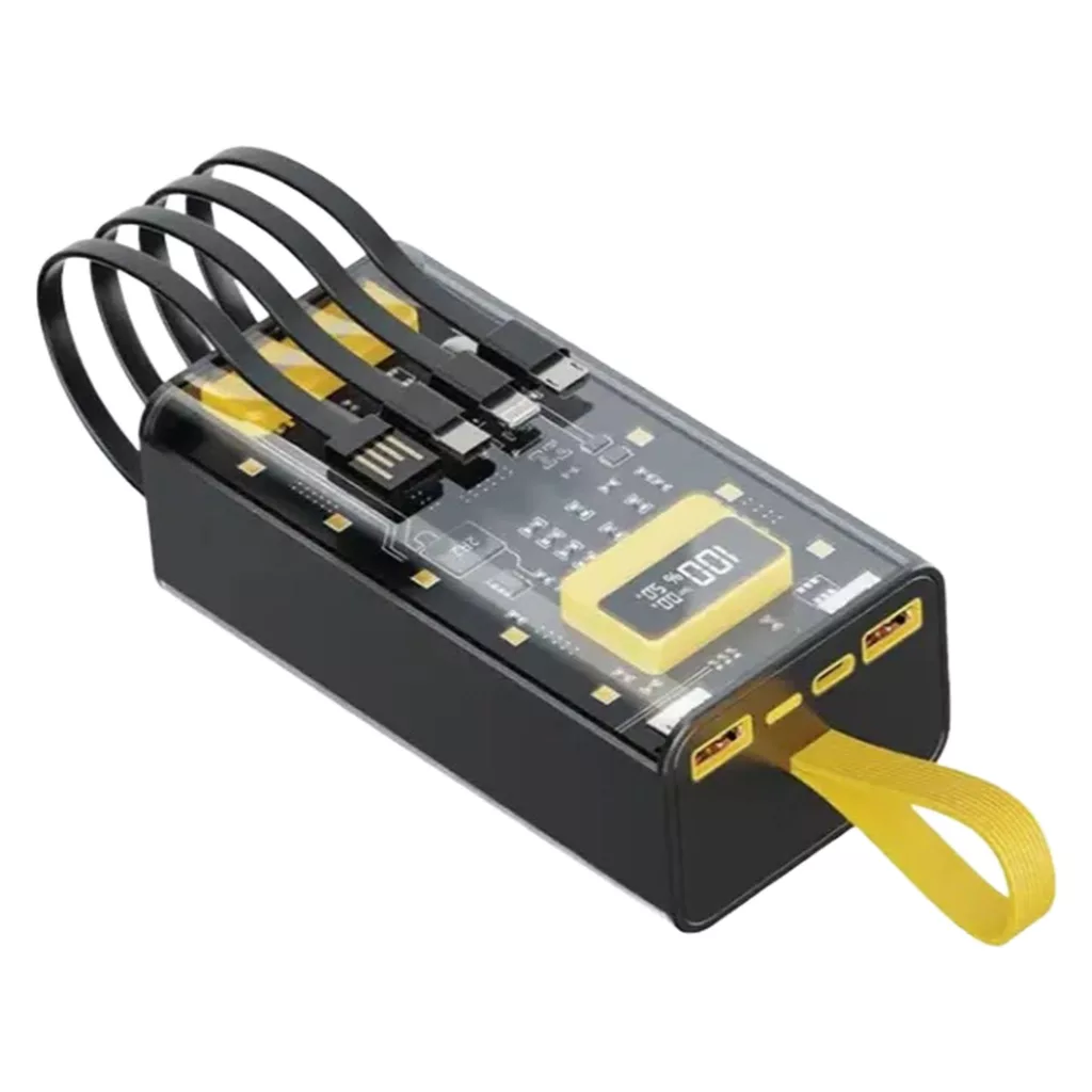 پاور بانک گرین لاین مدل Transparent ظرفیت ۳۰۰۰۰میلی آمپر ساعت