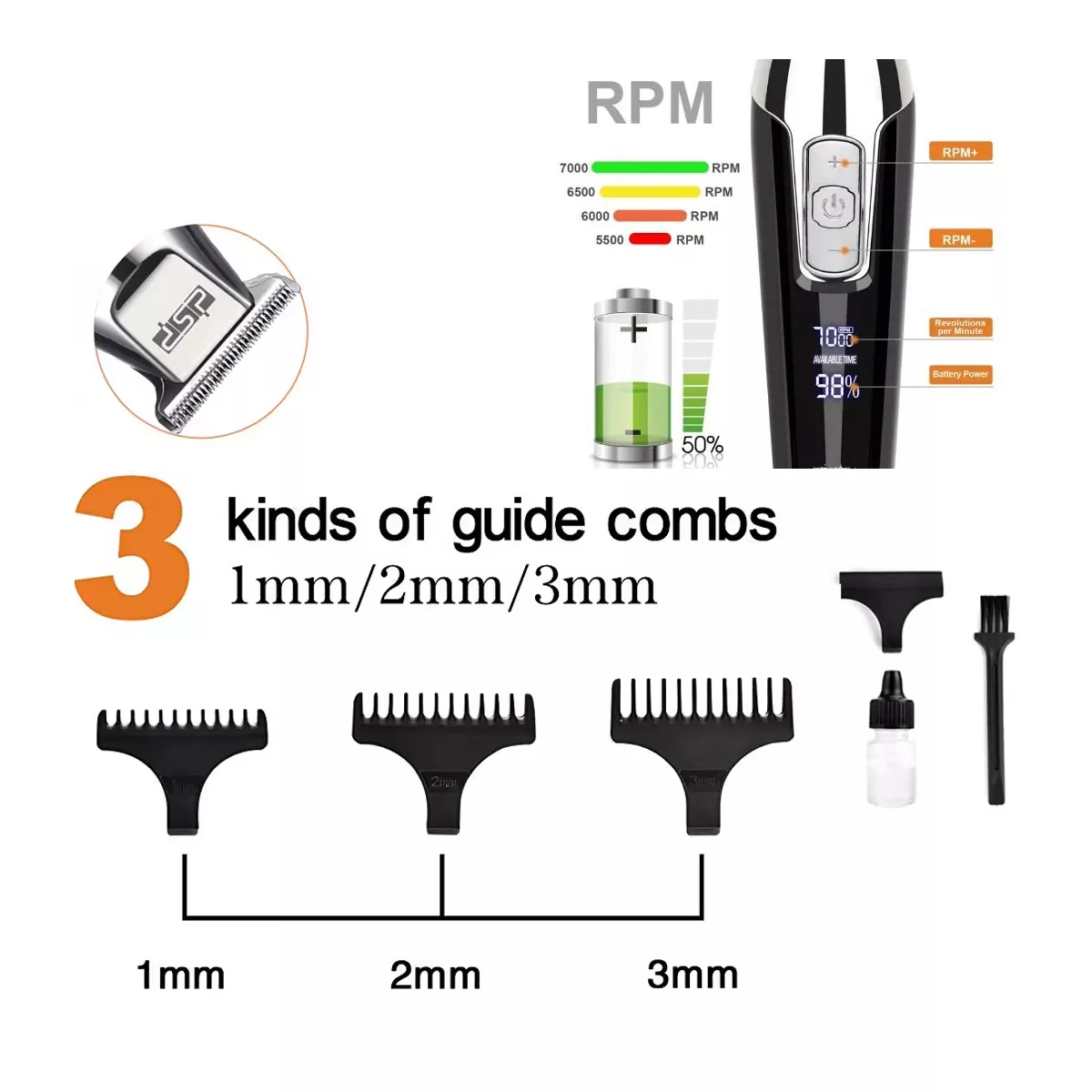 ماشین اصلاح موی سر و صورت دی اس پی مدل +90286A