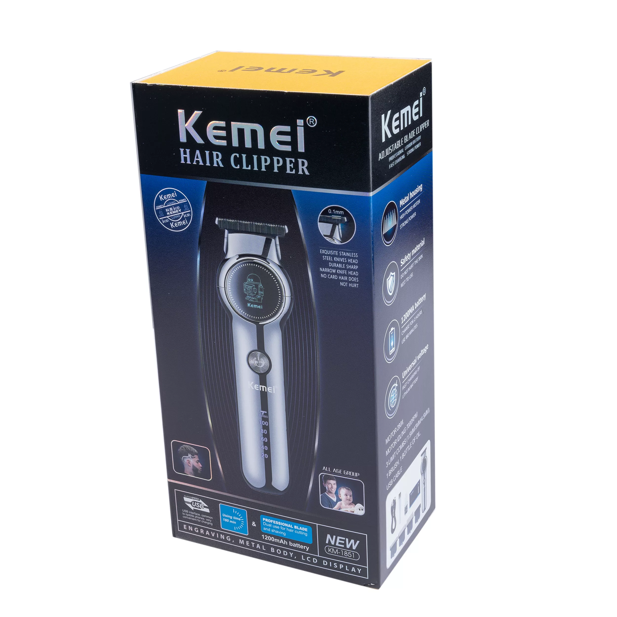 ماشین اصلاح موی سر و صورت کیمی مدل KM-1851