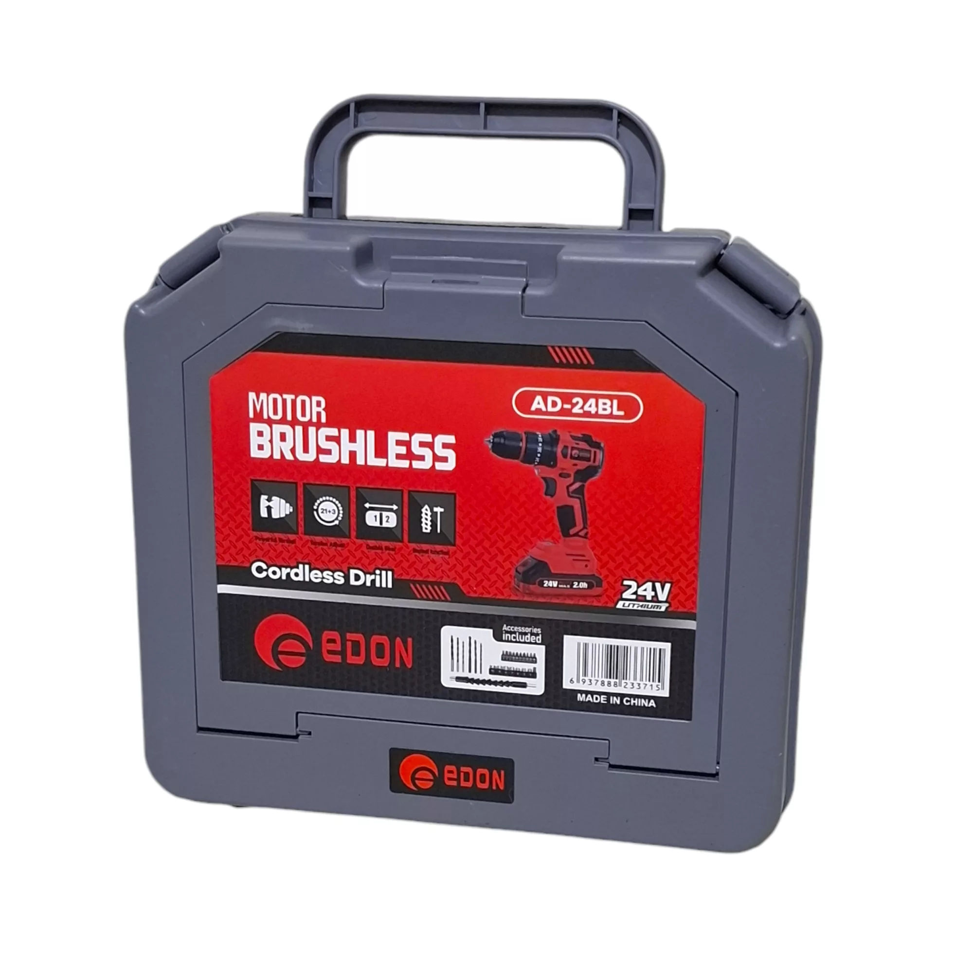 دریل پیچ گوشتی شارژی چکشی ادون مدل AD-24BL