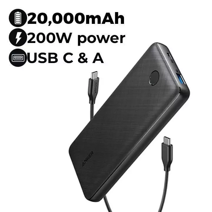 پاوربانک انکر مدل A1268 ظرفیت 20000 میلی آمپر ساعت
