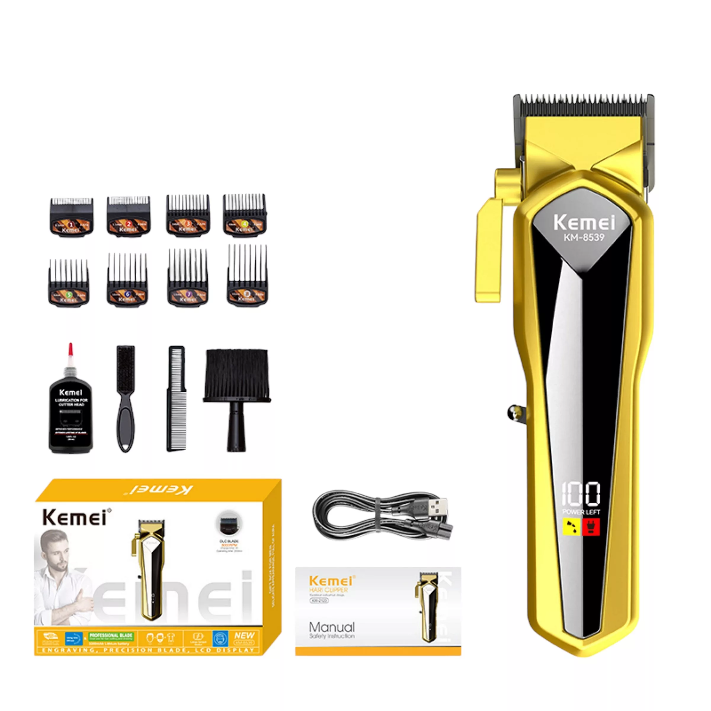 ماشین اصلاح موی سر و صورت کیمی مدل km-8539