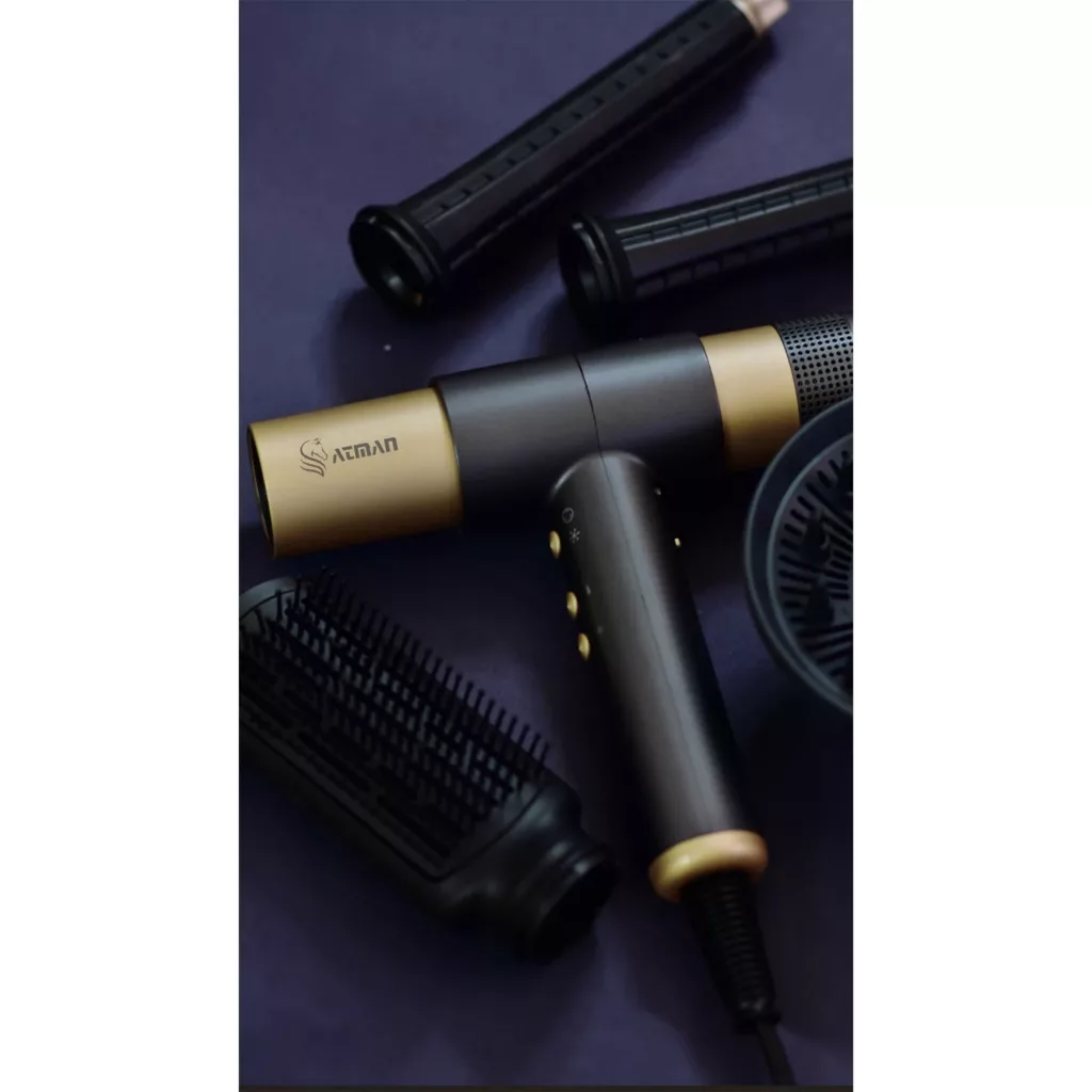 سشوار حرفه‌ای 2000 وات آتمن مدل BY-5915