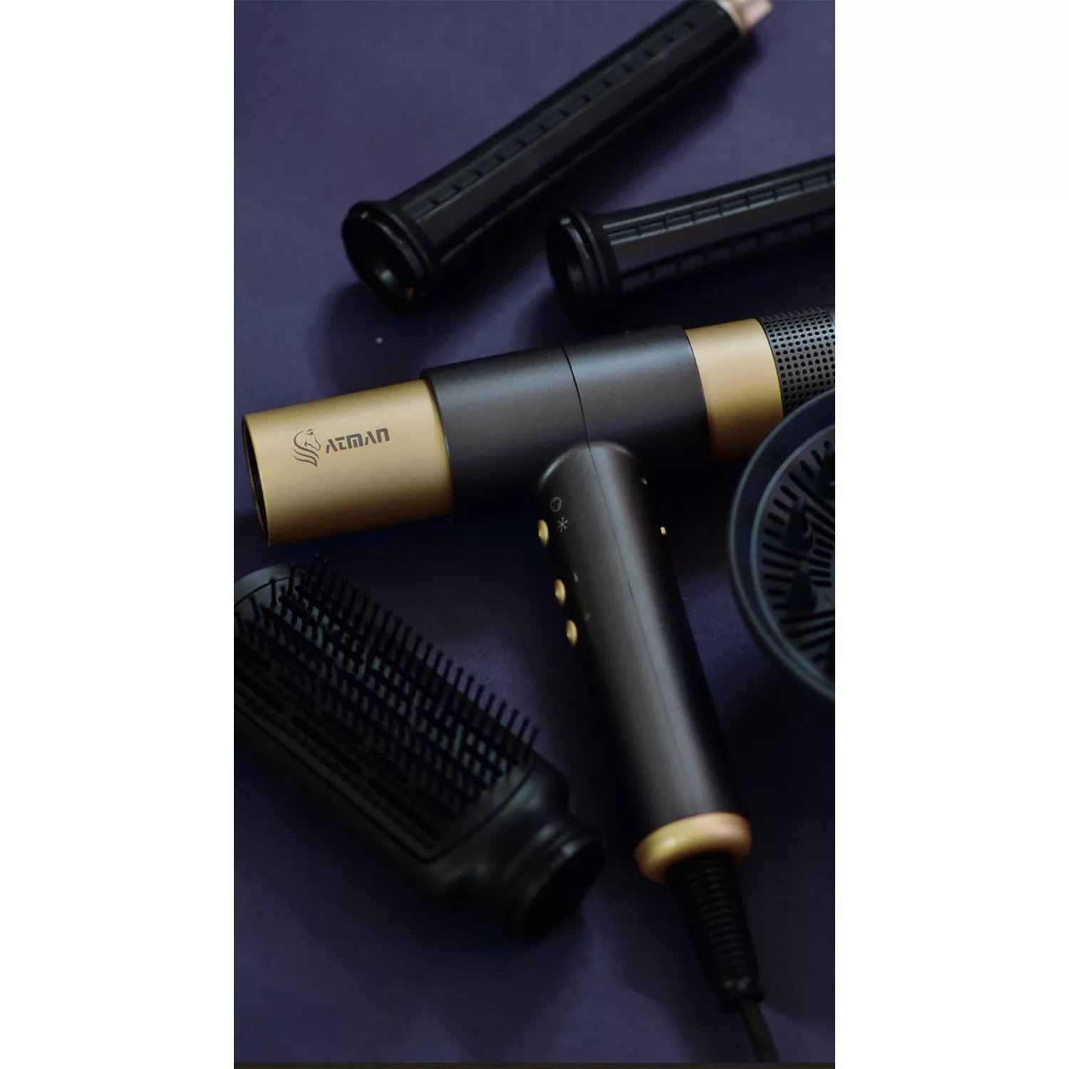 سشوار حرفه‌ای 2000 وات آتمن مدل BY-5915