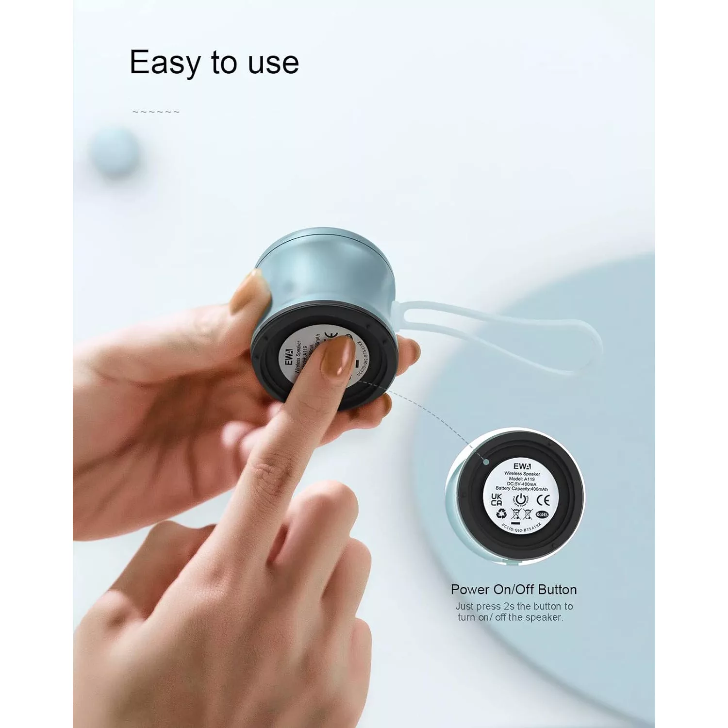 اسپیکر بلوتوثی قابل حمل ایوا مدل A119