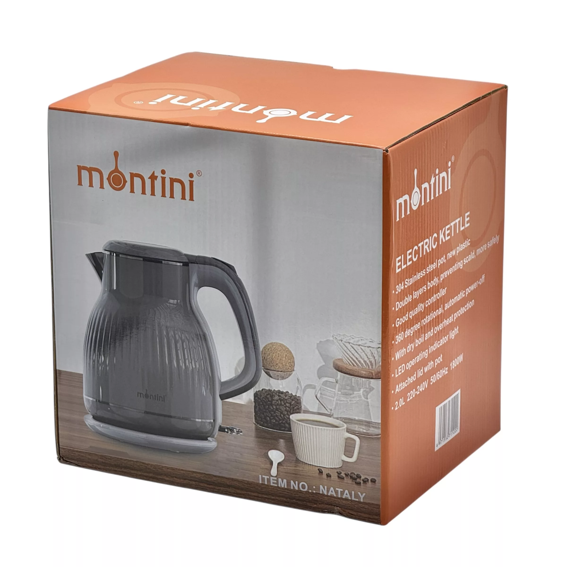 کتری برقی مونتینی مدل NATALY گنجایش 2 لیتر